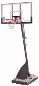 Spalding Pro Slam Portable NBA 54" Angled Pole Backboard Basketball System ((Black)) (Black, 54")