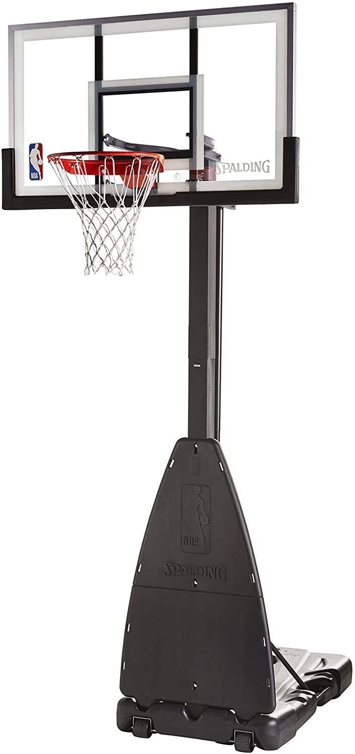 Spalding 54 Inch NBA Glass Backboard Portable Basketball System